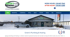 Desktop Screenshot of greensplumbingandheating.com
